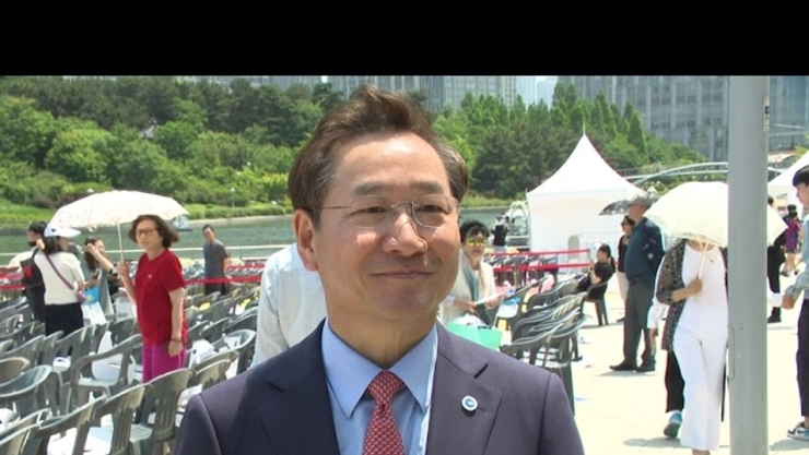 재외동포청 개청기념행사 인터뷰 유정복 시장