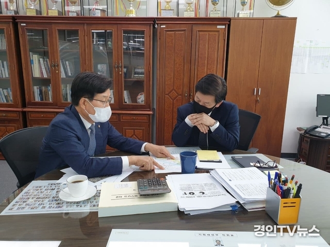  신동근 의원, 정부세종청사 방문해 서구 지역 광역교통망 지원 요청