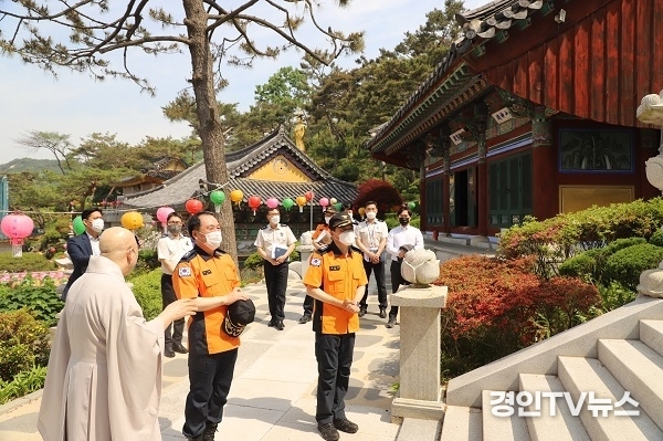 인천소방본부장, 전통사찰 현장확인