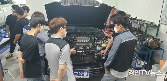 쌍용직업전문학교 직업 훈련 모습.(사진=쌍용직업전문학교)