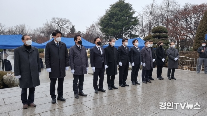인천시선대위 공동총괄선대위원장, 당협위원장 등 참석했다.