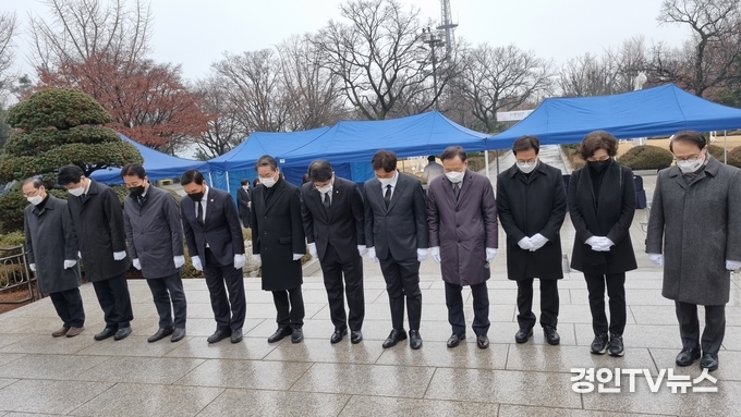 인천시선대위 공동총괄선대위원장, 당협위원장 등 참석