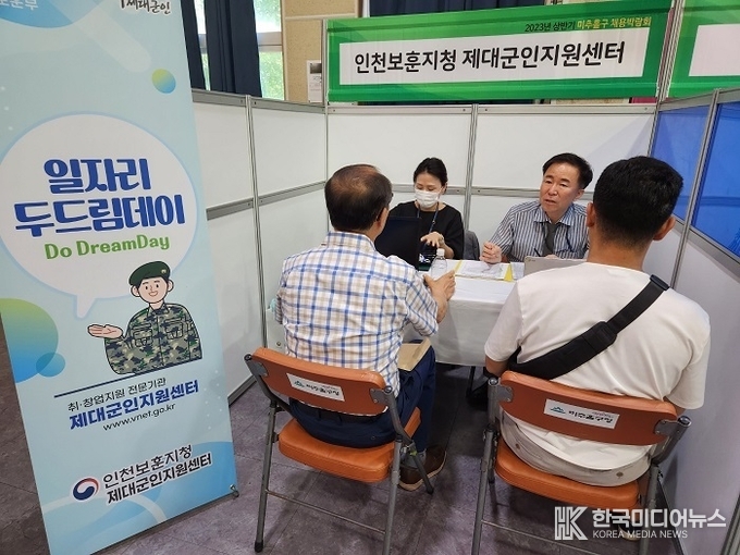 =사진 인천보훈지청 제대군인지원센터, 미추홀구와 함께 제대군인 일자리 두드림데이 행사 진행