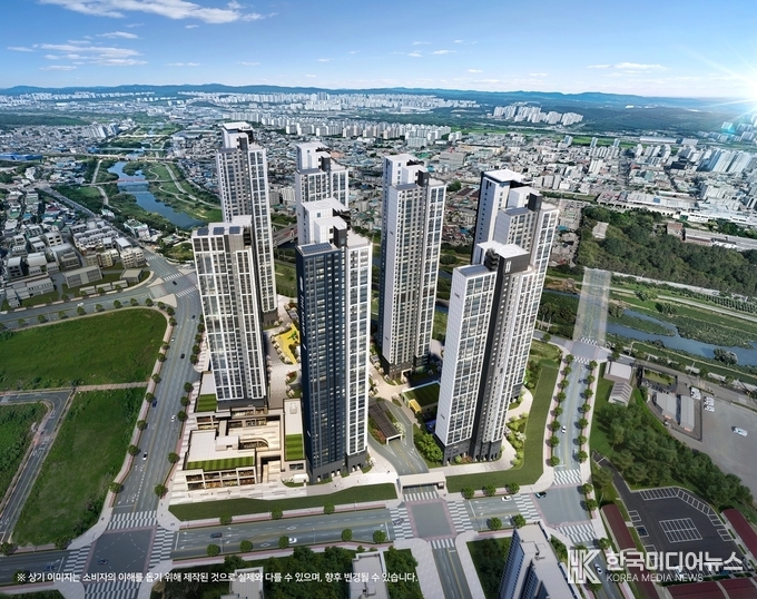 =사진설명 ; ‘더샵 오산역아크시티’조감도