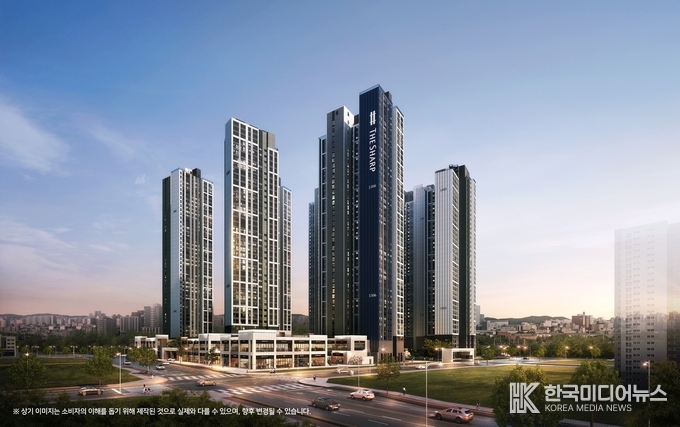 =사진설명 ; ‘더샵 오산역아크시티’투시도