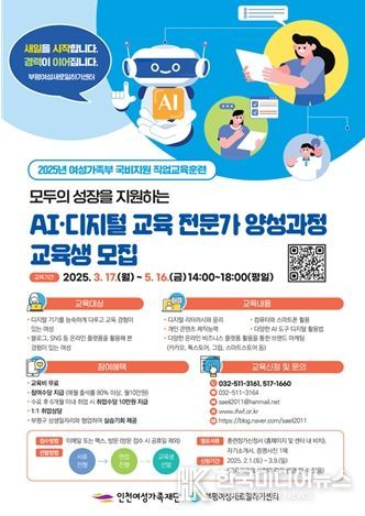 2025년도 여성직업훈련교육생 모집