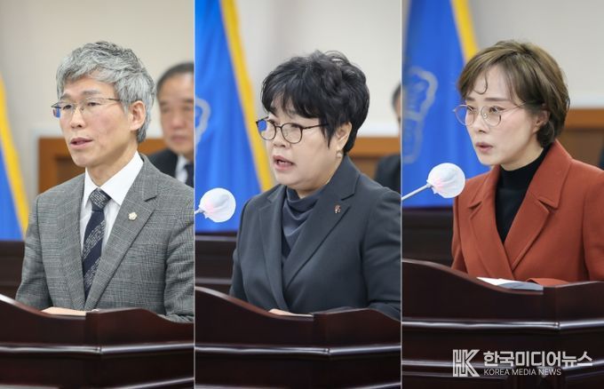 최훈 의원, 윤재실 의원, 장수진 의원