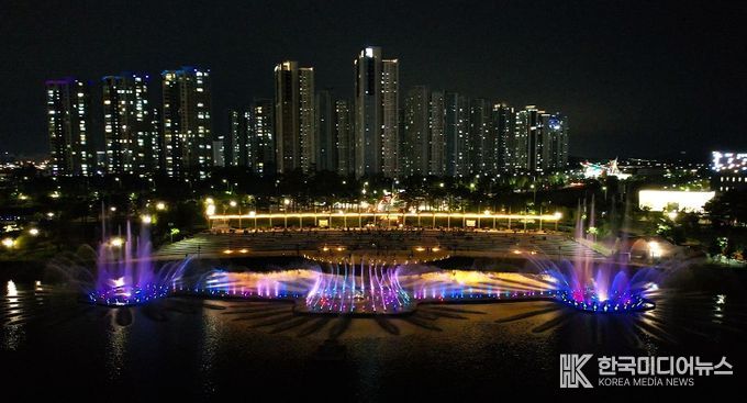 청라호수공원 음악분수