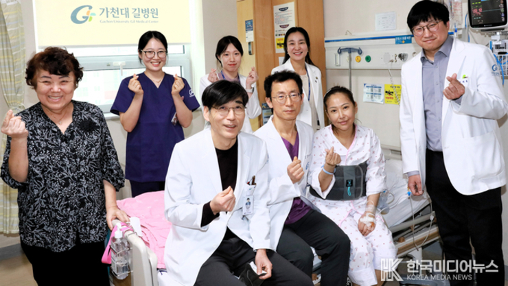 가천대 길병원 간이식팀, 약10kg 감량한 20대 아들, 어머니께 간 이식 성공