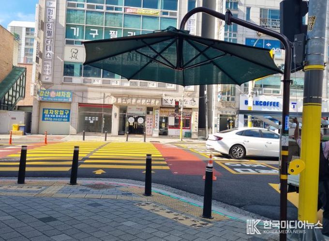 용인특례시 기흥구가 21곳에 가림막을 설치했다.