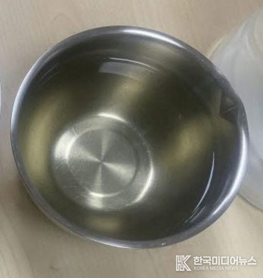 필터를 통과한 수돗물