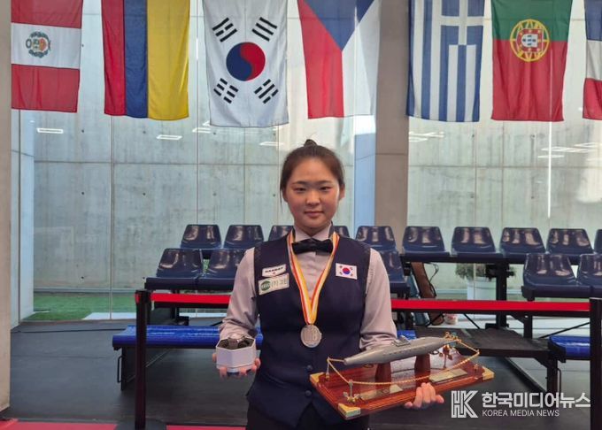 남양주시 김하은 선수, 제13회 세계 여자 3쿠션 선수권대회서 준우승 쾌거…세계랭킹 2위 도약