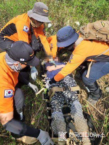 가평소방서, 3일간 수색 끝에 미귀가한 80대 치매노인 구조