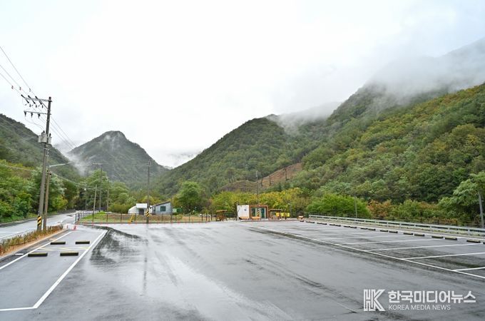 정선군, 사계절 힐링 트레킹 명소 항골 숨바우길 다목적 주차장 조성