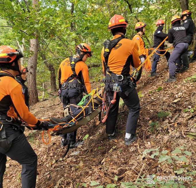 남양주소방서, 천마산서 산악사고 특별구조훈련 실시