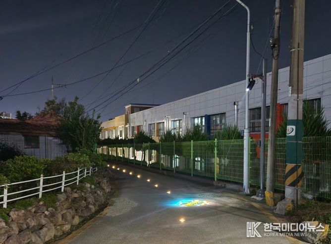 남초등학교 뒷골목 등 우범 취약지역 환경정비 완료