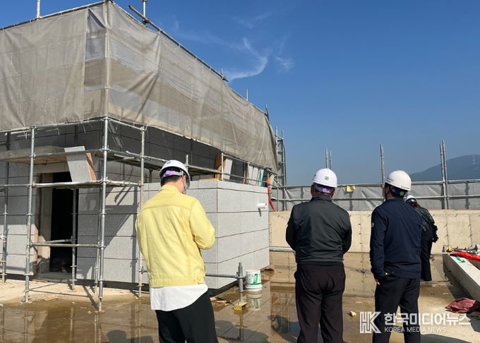 김제시, 고용노동부와 함께 중대재해예방 위해 금산면 행정복지센터 신축공사 현장점검