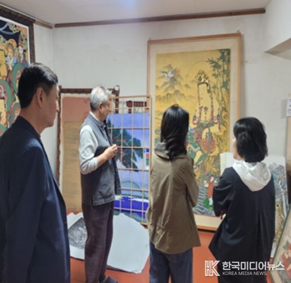 경상북도 무형유산 보유자 불화장(佛畵匠) 김종섭 공개행사