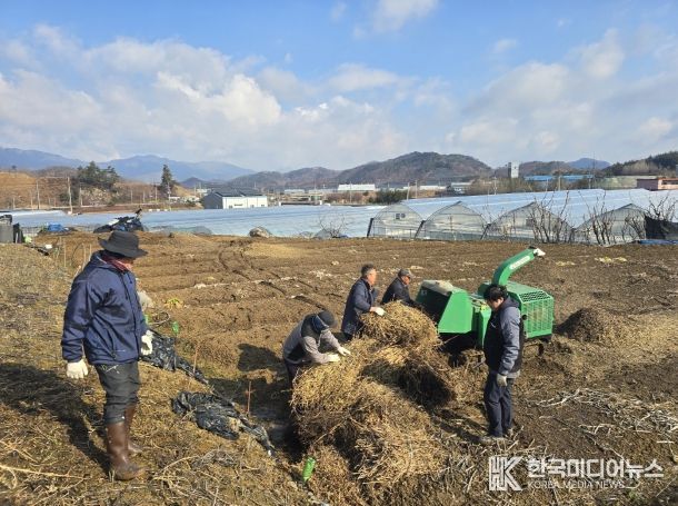 진안군, 하반기 영농부산물 파쇄 지원 접수