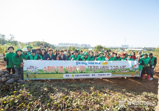 수확의 기쁨, 나눔의 시작! 휴경지 고구마 수확