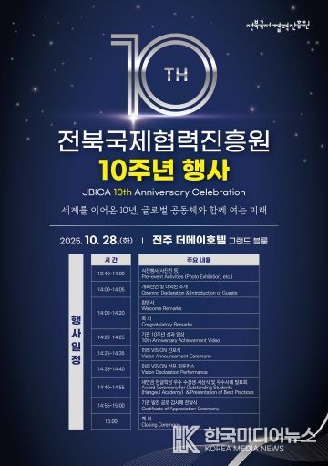 (포스터) 전북국제협력진흥원, 창립 10주년 맞아‘VISION 2035’선포