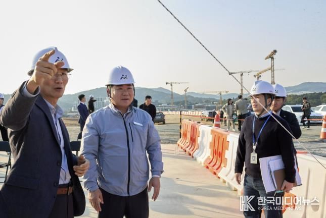 오세현 아산시장 센트럴시티 현장방문