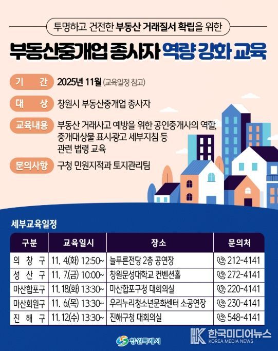 창원특례시, 부동산 거래사고 예방 교육 실시
