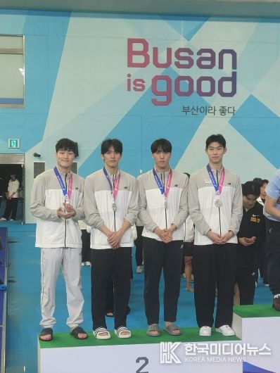 고양시청 수영팀 단체 사진