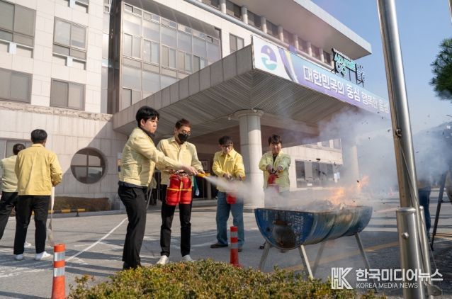 음성군, 음성소방서와 합동소방훈련 실시