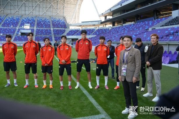 히로시마 스타디움 방문 및 선수단 격려