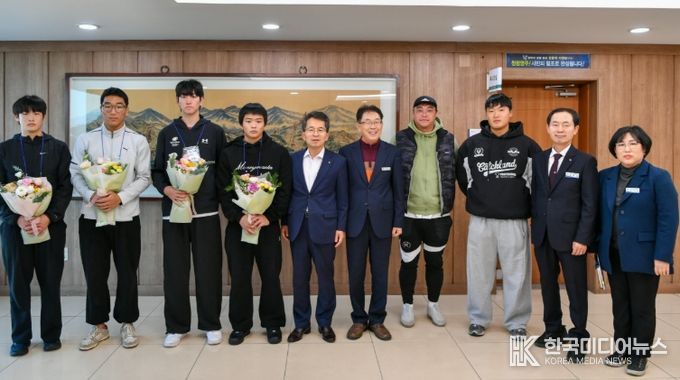 영주시, 영주제일고 사이클부 격려 간담회