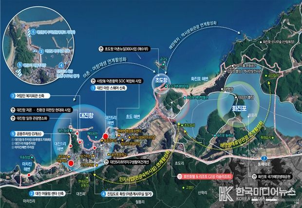 고성 대진항 사업계획도