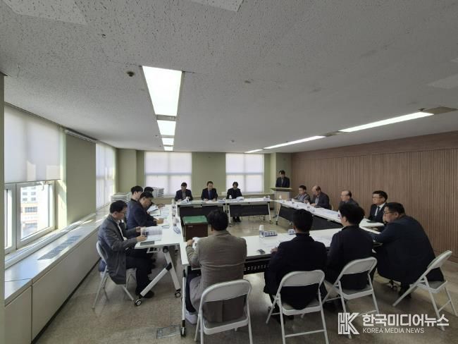 대장·역곡신도시 공사업체와 지역업체 간‘상생 간담회’ 개최 모습