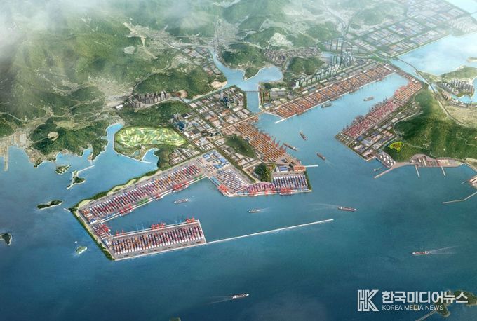 진해신항 조감도