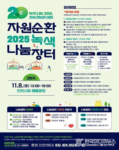 시민과 함께한 20년의 나눔, ‘2025 자원순환 녹색 나눔장터’성황리 폐장