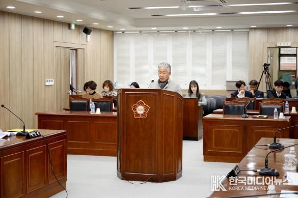 영광군의회 장기소 의원, 민간위탁 책임성 강화 위한 조례 개정안 대표 발의