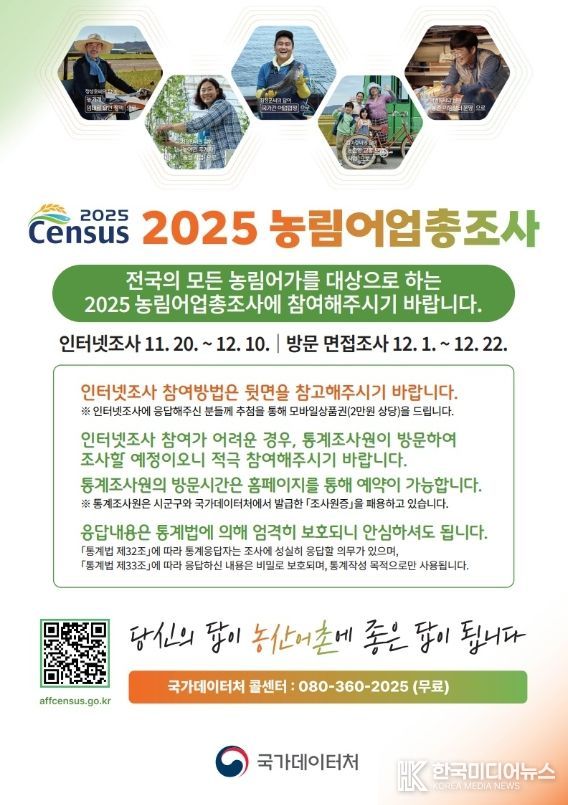강릉시, 2025 농림어업총조사 실시