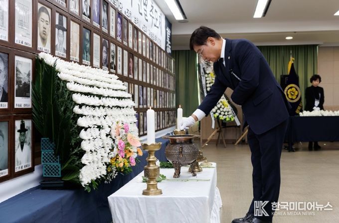 김병전 의장, 항일독립유공자 선열 추모제 참석…“선열들 남기신 가치·정신 지키겠다”