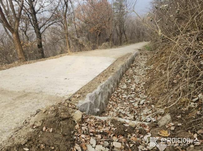 모현읍 왕산리 태교숲길 정비 완료 후 전경