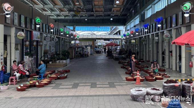 화순고인돌전통시장 전경