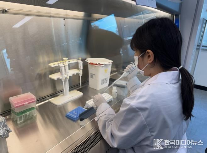 하수 유입수 병원체 바이러스 검사 사진