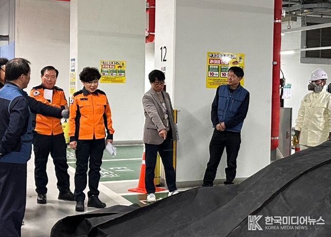 이오숙 전북특별자치도소방본부장, 고층건축물 화재안전관리 현장점검