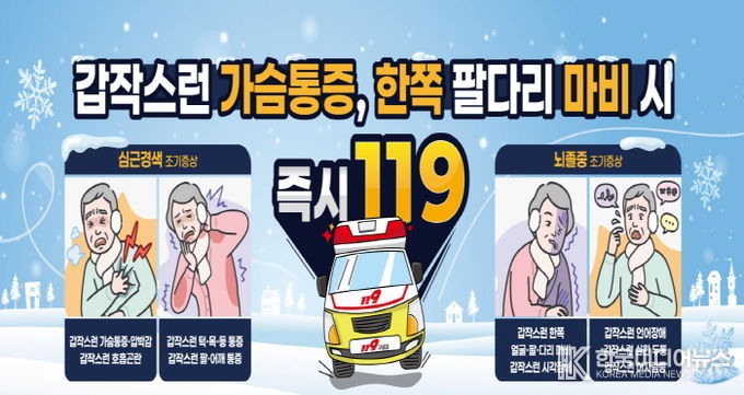 구리시, 겨울철 뇌졸중·심근경색 예방을 위해 건강관리 당부