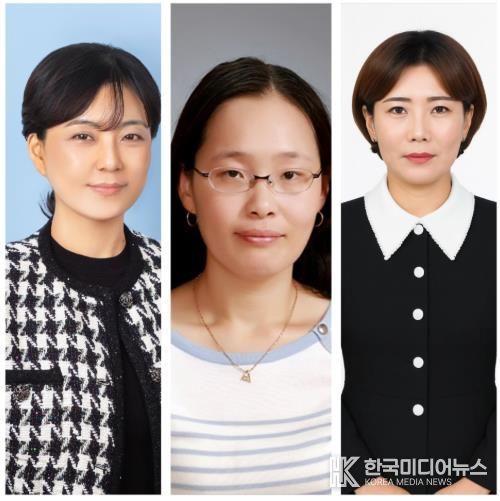 수상자 전체 사진2(왼쪽부터 월계중 김은실, 창의융합교육원 김윤미, 우산중학교 장미라)