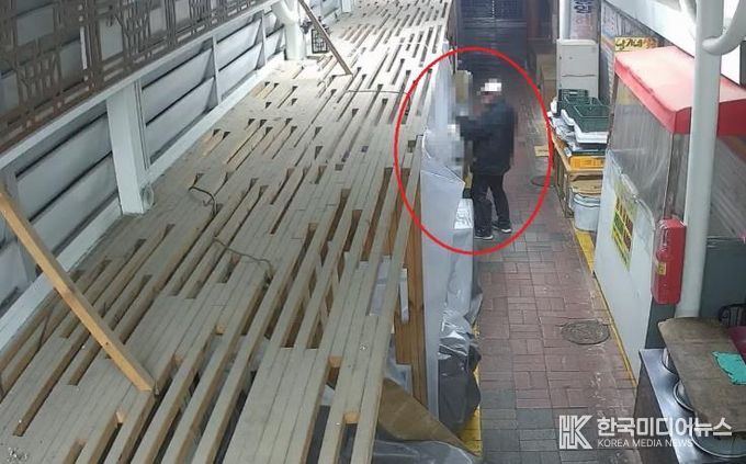 불 꺼진 가게에서 음식 슬쩍하려다, 중구 CCTV통합관제센터에 덜미