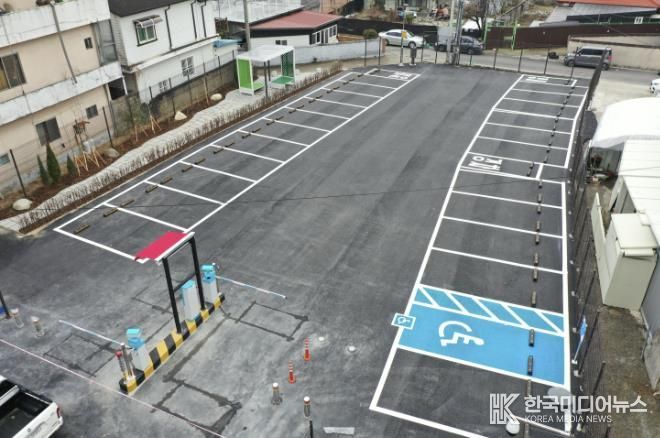 보은군 교사리, 차는 쉬고 사람은 머무는 공영주차장·쉼터 조성