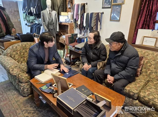 김주현 바이각 후원, 93세 6·25참전유공자에 맞춤 양복 증정