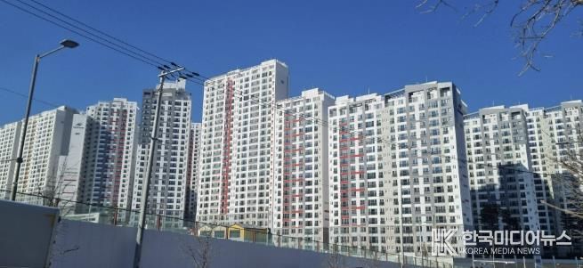 교성지구 풍림아이원 아파트 전경