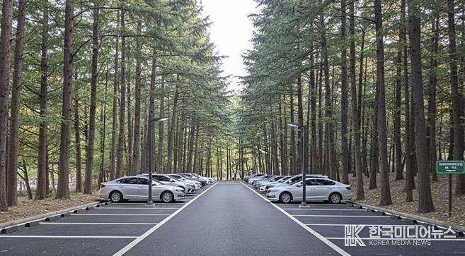 성남시 중원구 상대원동 하이테크밸리 근린공원에 조성하는 지평식 주차장 인공지능(AI) 생성 이미지