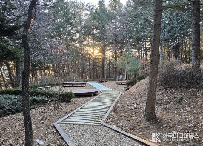 정선군, 비봉산 산림공원 조성 완료 ‘쉼과 치유의 공간 제공’